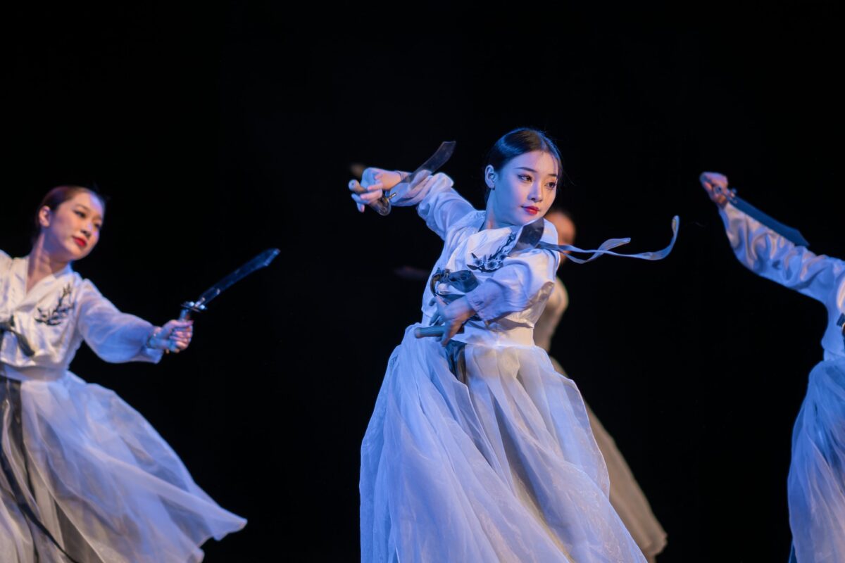 An SRMC dance course student displays skill and stage presence at the year-end showcase.